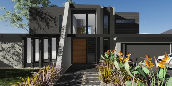 Kube Design Pic 1 - Beaumaris A bold modern facade hides a family oasis