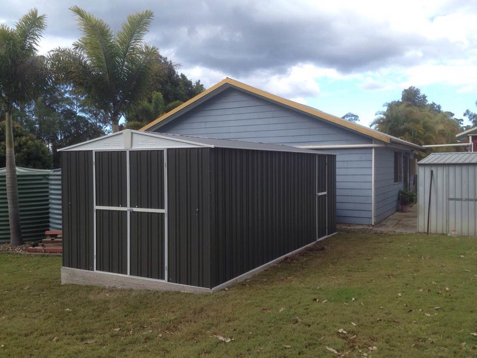 Garden Shed World Northside Pic 1 - GARDEN SHED FOR SALE 6045 x 3045 panel form in Woodland Grey 1700