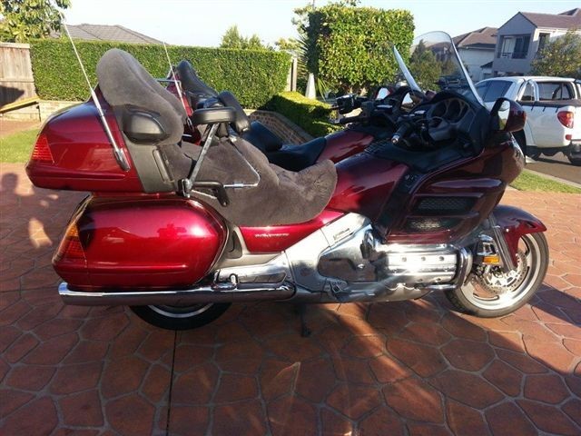 Good Wool Store Pic 1 - Good Wool Store Custom made sheepskin seat cover to suit Honda Goldwing GL 1500