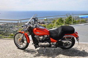 Good Wool Store Pic 3 - Good Wool Store Custom made sheepskin seat cover to suit Kawasaki Vulcan