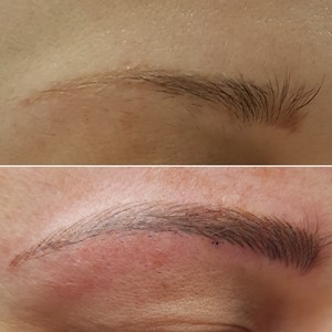 Brow Me Now Pic 2 - Before and after Colour correction