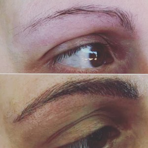 Brow Me Now Pic 4 - Before and after Wanted thicker and darker eyebrows