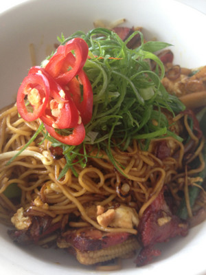 Traditional Thai Byron Bay Pic 3 - BBQ pork Singapore noodles