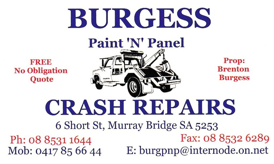 Burgess Paint 'N' Panel Crash Repairs Pic 1