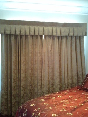 Scenic Blinds Pic 5 - Blockout bedroom curtains with a Valance heading