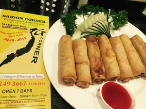 Saigon Corner Cuisine Pic 2 - handmade chicken springrolls