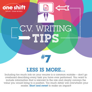 OneShift Jobs Australia Pic 4 - OneShift CV Writing Tips