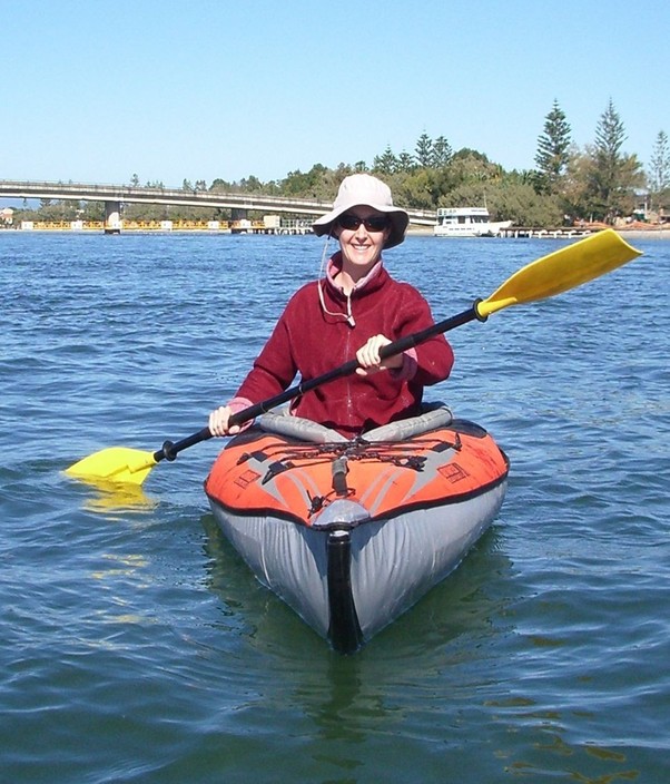 Oz Inflatable Kayaks Pic 1 - Kayaking in the Advanced Frame Inflatable Kayak on the Gold Coast