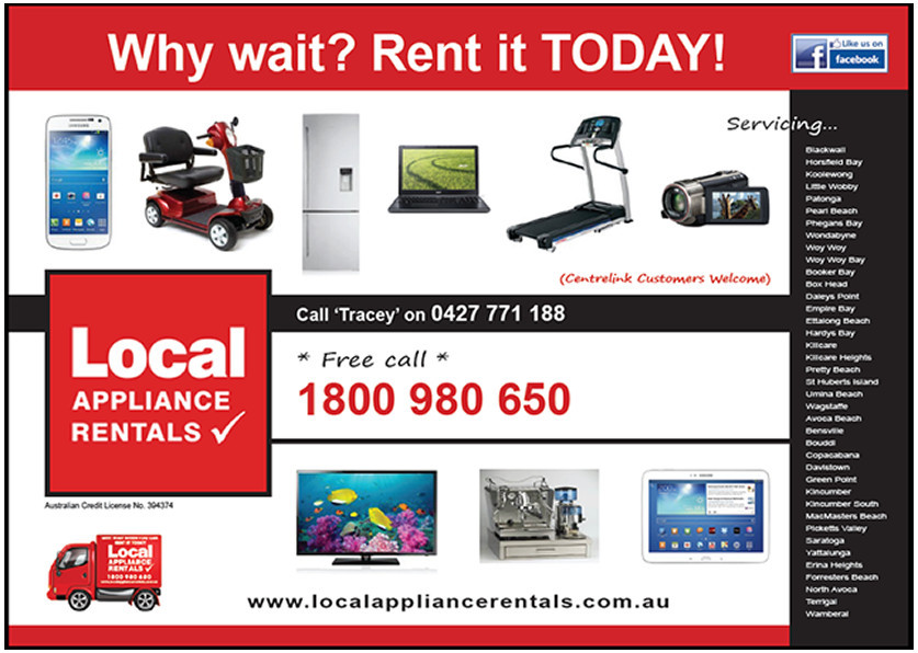 LOCAL APPLIANCE RENTALS WOY WOY Pic 1