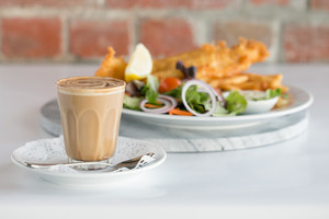 Bayside Diner & Takeaway Pic 4 - Latte and British style fish n chips