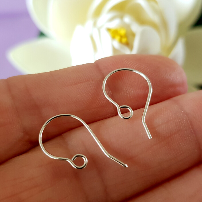 Kalitheo Pic 1 - Handmade Earring Hooks for your next creation Solid Sterling Silver 925 Handmade Earring Suppy