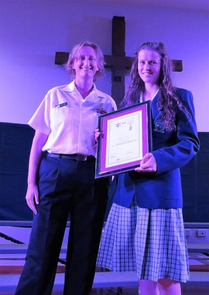 Peace Lutheran College Pic 5 - Graduating Student Olivia Smith is Recipient of Long Tan Award