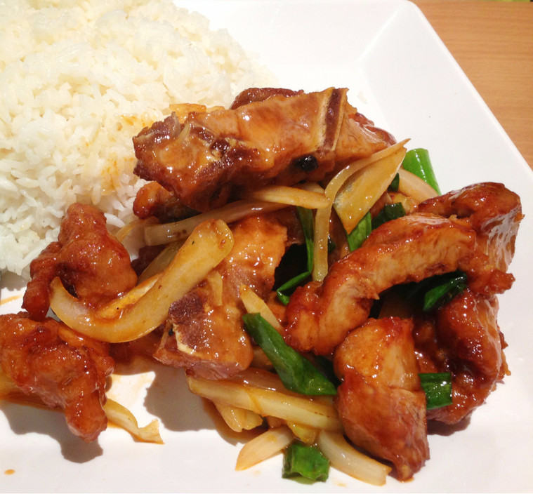 Blue Sky Chinese Restaurant Pic 1 - Mandarin spare ribs on rice