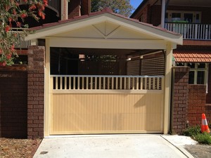 A&K Garage Doors Pic 5 - Panelift Door to look like a gate