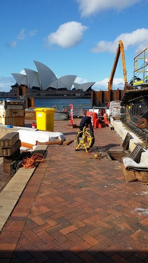 Pro Point Plumbing Services Pic 2 - Storm water inspections and locating for the extension of circular quay wharf