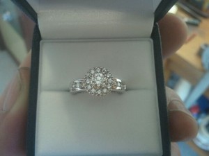 GARY BALL JEWELLERS Pic 5 - MulitStone Diamonds 18ct White Gold Engagement Ring