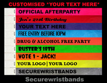 Secure Wristbands Pic 1 - Custom Tyvek Printed Wristbands