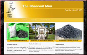 MyBiz Website Designers Pic 2 - The Charcoal Man ranking No1 for Charcoal Suppliers Brisbane Wholesale Charcoal Suppliers Brisbane and a whole range of other related search terms