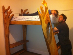 A Peace Of Wood Carpentry Pic 5 - cypress slabs carved into bunk