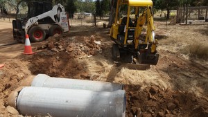 Busy Digger Civil & Rural Pic 3 - Culvert installation