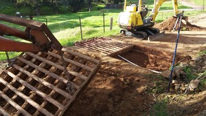 Busy Digger Civil & Rural Pic 4 - Cattle stop installation