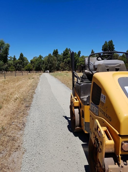 Busy Digger Civil & Rural Pic 1 - Recycled concrete makes a great semi permanent roadbase