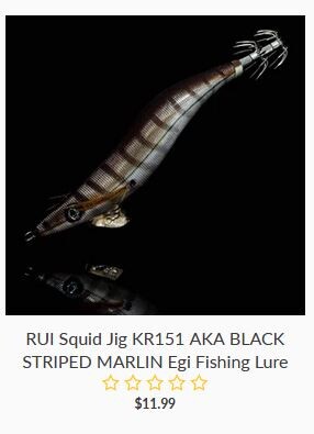 Rui Fishing Tackles Pic 4 - Best Squid Jig for sale Australia