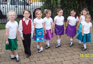 Carroll Irish Dancing School Pic 3 - Beginners class at Ingleburn Festival