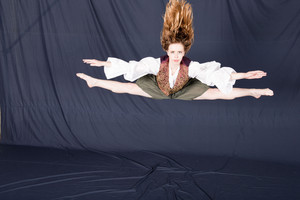 Lake Macquarie Dance Centre Pic 3 - A senior student caught mid air