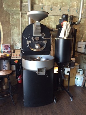 22 Grams Cafe Pic 5 - Roasting machine