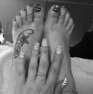 Diva Nails Pic 3 - Zebra Nail Art