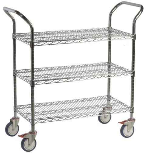 Chrome Wire Shelving Wholesalers Australia Pic 1 - Trolleys or mobile shelving units can be customised or available as standard units