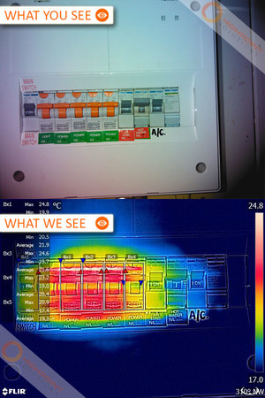 Highpoint Solutions Pic 2 - What might look like a couple of power switches on the wall can tell a whole different story when viewed in infrared