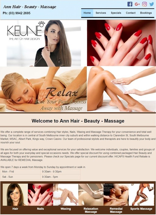 Ann Hair Beauty Massage Therapy Pic 1