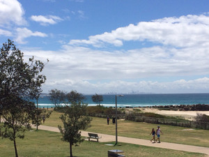 Coolangatta Surf Club Pic 2 - Views north towards Surfers Paradise from inside the Club