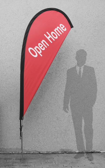 Real Estate Flags And Banners Pic 1 - open home flag