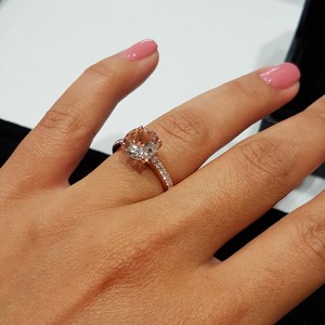 Ramzi's Custom Jewelry Pic 5 - Congratulations to another amazing customer We hope you love your Custom Morganite ring