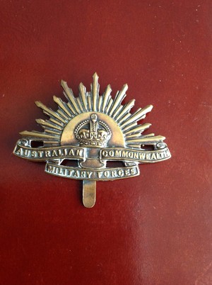 Collectorium on Newcastle Pic 5 - WWI Rising Sun badge with slider made in England