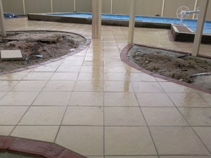 DIRECT PAVING AND LANDSCAPING Pic 5 - POOL PAVING