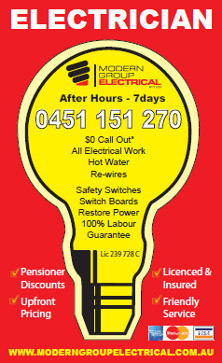 Modern Group Electrical - Seven Hills Pic 2 - Electrician Seven Hills Emergency Seven Hills Electrician