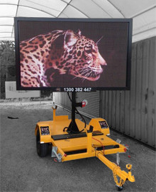 ETC Hire Pic 2 - Full Colour LED Board Trailer Mounted