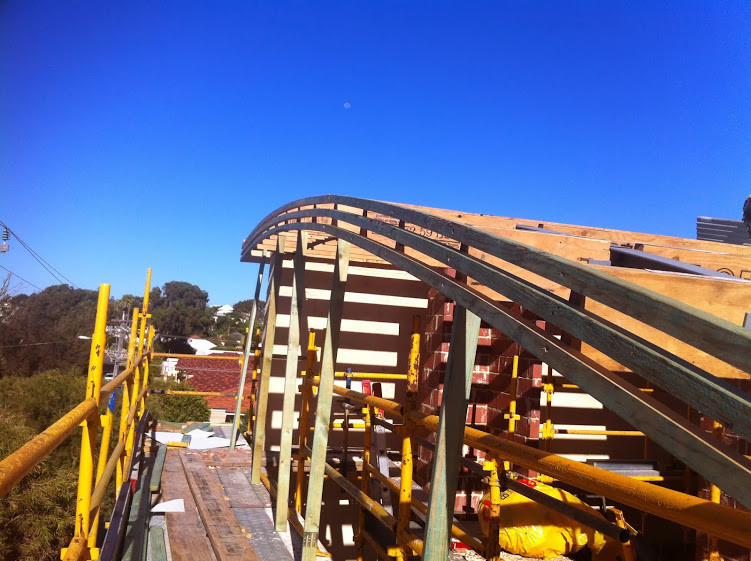 Solutions 4 Roofing Pic 1 - Creating a curve with a view