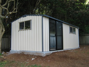 Ballina Garden Sheds Pic 5 - Custom Built with Glass Doors Windows