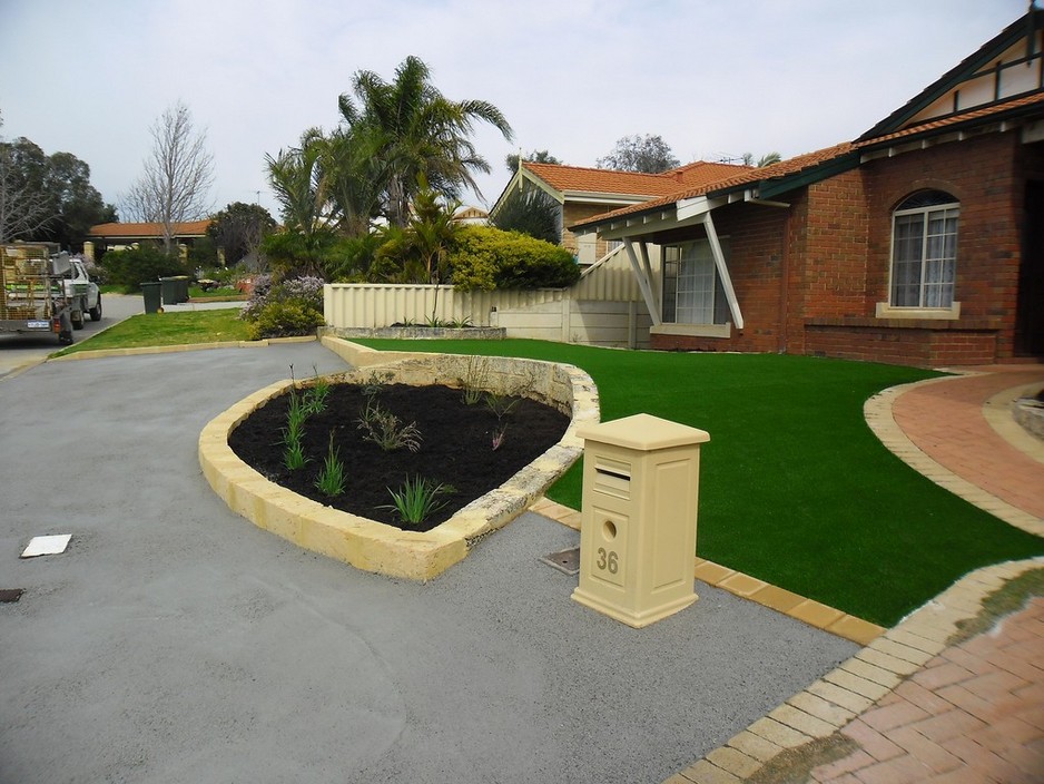 Lawnless Landscapes Pic 1 - artificial turf and compacted road base