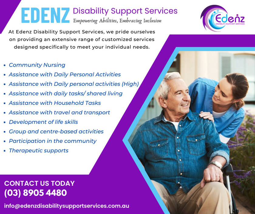 Edenz Disability Support Services Pic 1