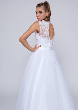 Miss Bella Pic 2 - Beautiful Lace keyhole back Deb Dress available from Miss Bella Bridal Melbourne