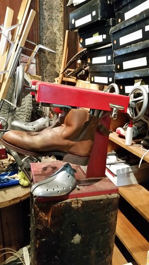 Bodkins Bootery Pic 2 - Repairs are a big part of our businesswe have all the machinery and the skill of qualified senior SHOE MAKERS we also have an extensive range of stretching equipment more than any one else