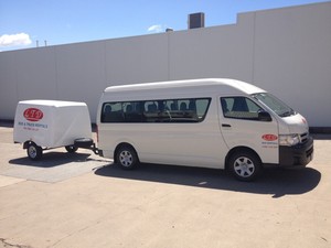 LTD Bus & Truck Rentals Pic 5 - 12 Seat bus and Trailer