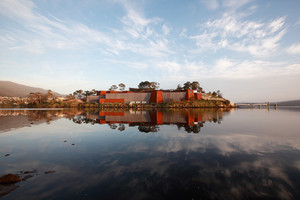 Moorilla Winery Pic 2 - View of the Museum from the MONA Ferry