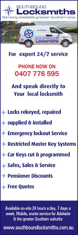 SOUTHBOUND LOCKSMITHS Pic 3 - Southbound Locksmiths Adelaide South